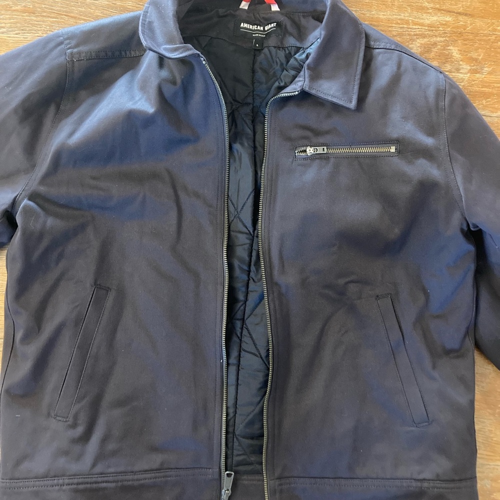 NWOT Size L Men’s American Giant Jacket, Dark Grey